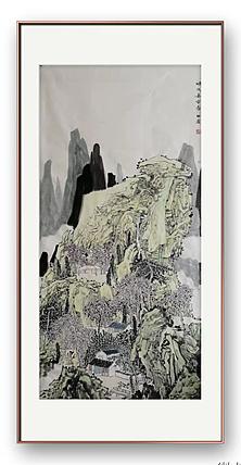 画院研究员 中国画学会理事 中国艺术研究院贾又福山水画工作室 田肃 精品山水作品