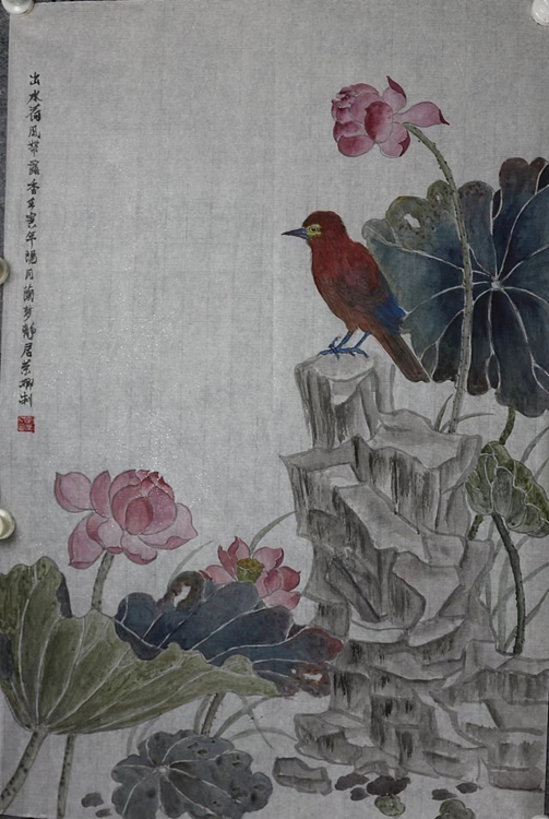 来荣娜 出水荷风带露香