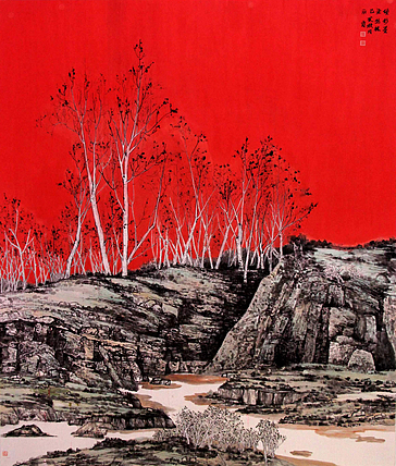 张丽霞 第五届内蒙古中国画展览作品 张利霞