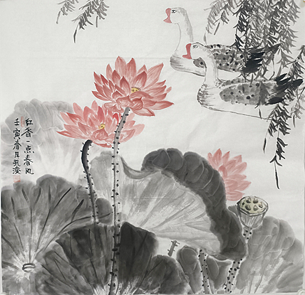中国美术家协会会员 辽宁省工笔画学会理事&mdash;&mdash;孔淩（孔玲）