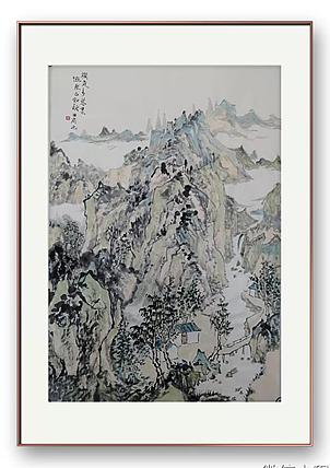 画院研究员 中国画学会理事 中国艺术研究院贾又福山水画工作室 田肃 精品山水作品