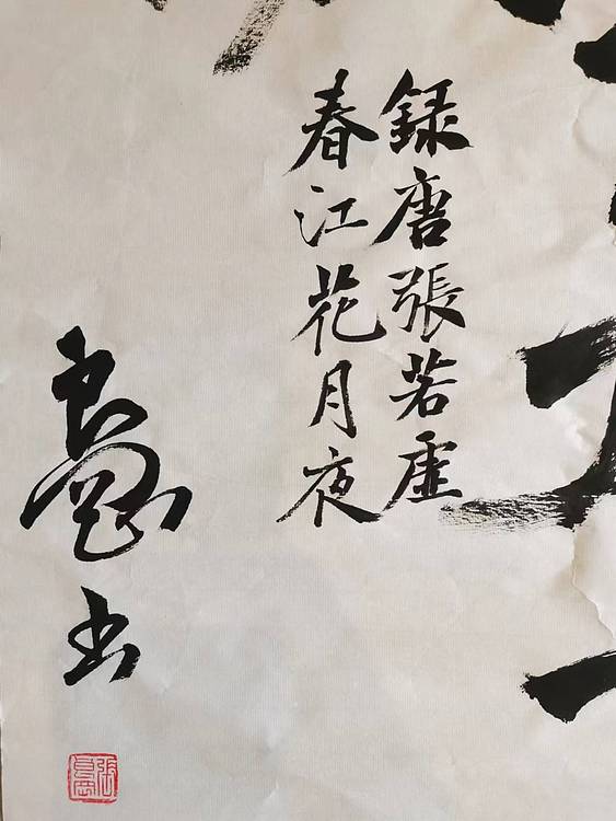 江苏省青年书法家协会会员  淮河居士 海上潮水共潮生