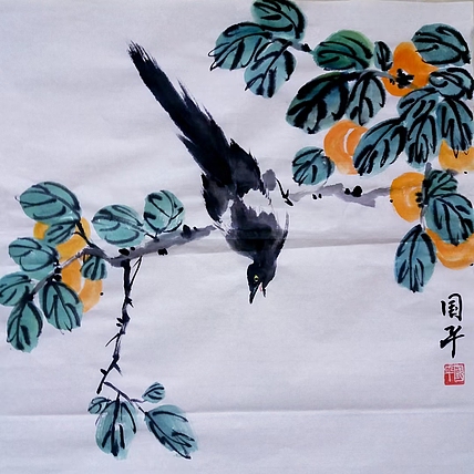 贺国平 国画-花鸟