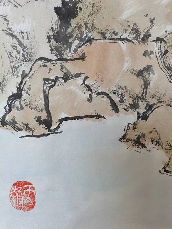 秦广宁 双鹤闲步