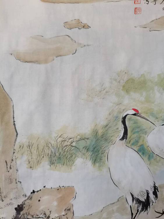 秦广宁 双鹤闲步