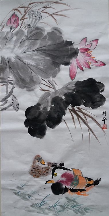 贺国平 国画-花鸟