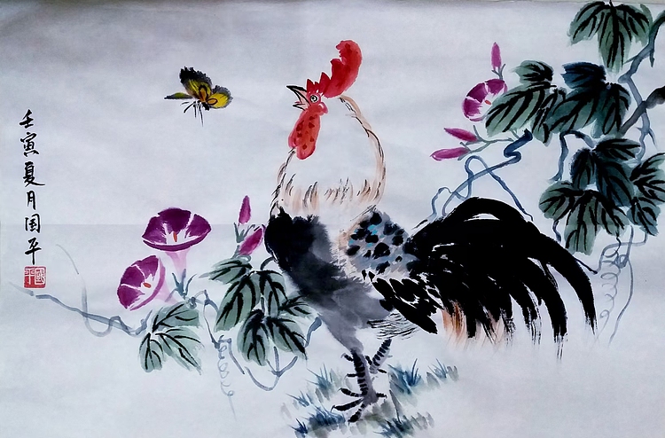 贺国平 国画-花鸟
