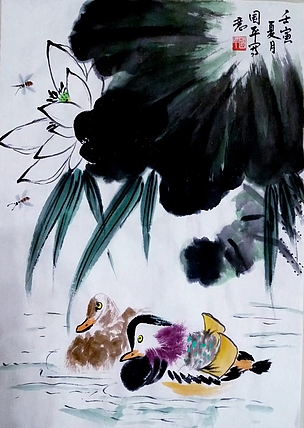 贺国平 国画-花鸟