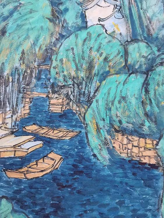 画树成林 春涧鸣泉