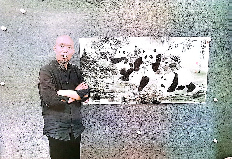 （合影及证书）中国国礼艺术家 李苦禅亲传弟子郑志宗 工笔