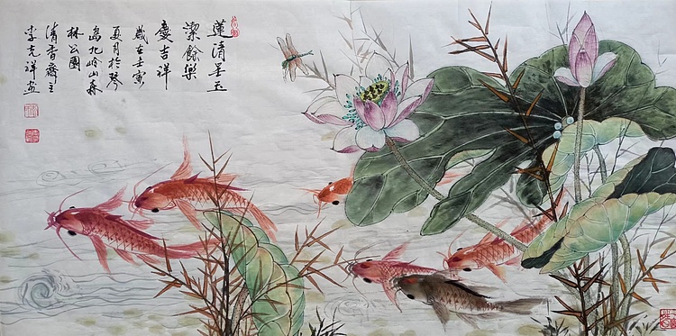 翱翔 莲清呈玉洁