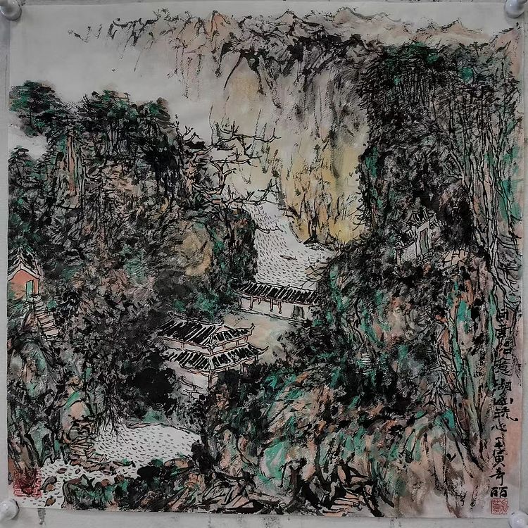 画树成林 白云怡意
