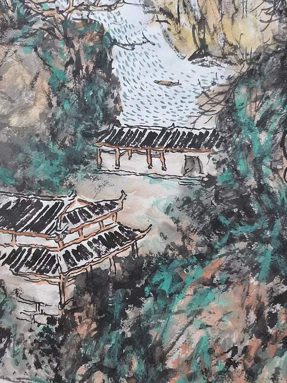 画树成林 白云怡意
