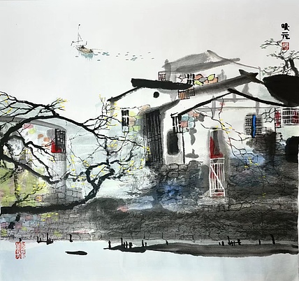 胡曦元 江南水乡——渔归