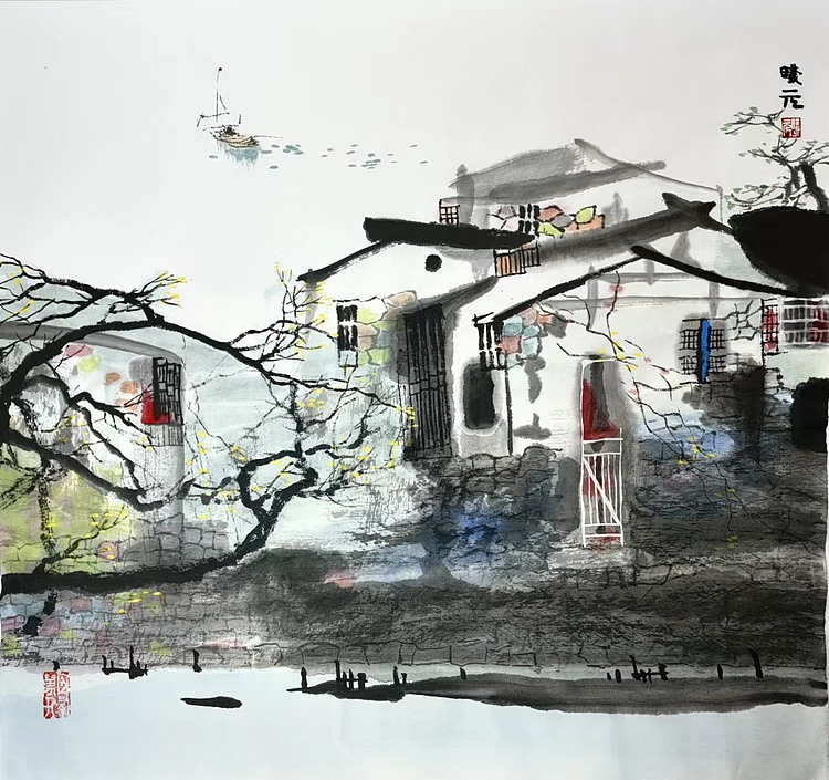 胡曦元 江南水乡——渔归