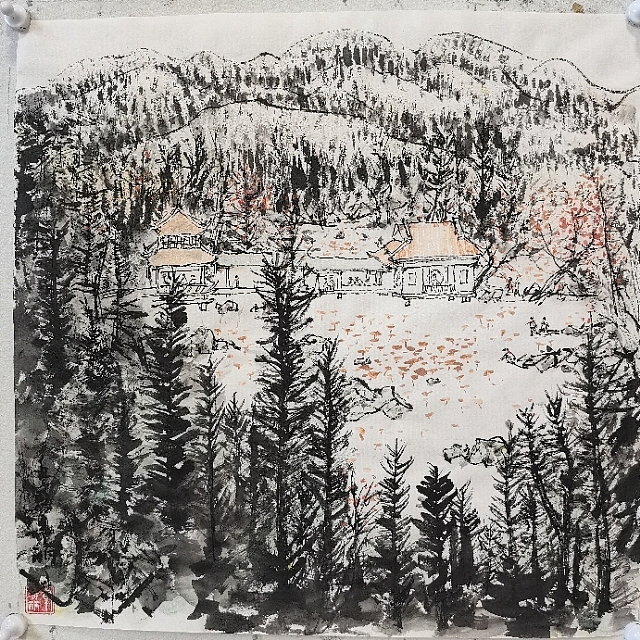 画树成林 游园小景