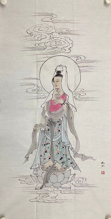 唐晓红    中国美术家协会会员    带合影