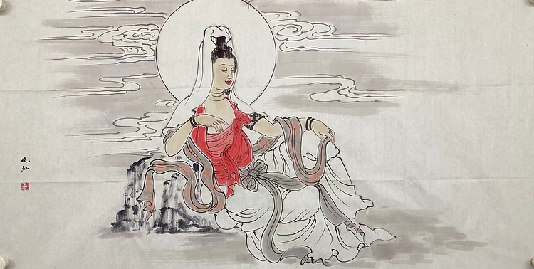 唐晓红    中国美术家协会会员    带合影
