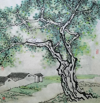 西安美术学院 青年潜力艺术家 宁晓永 精品国画