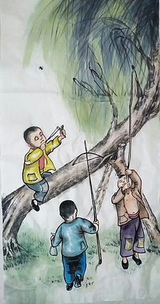 高兴 捕蝉