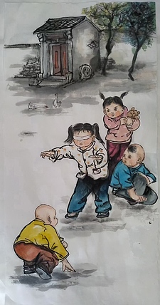 高兴 摸盲公
