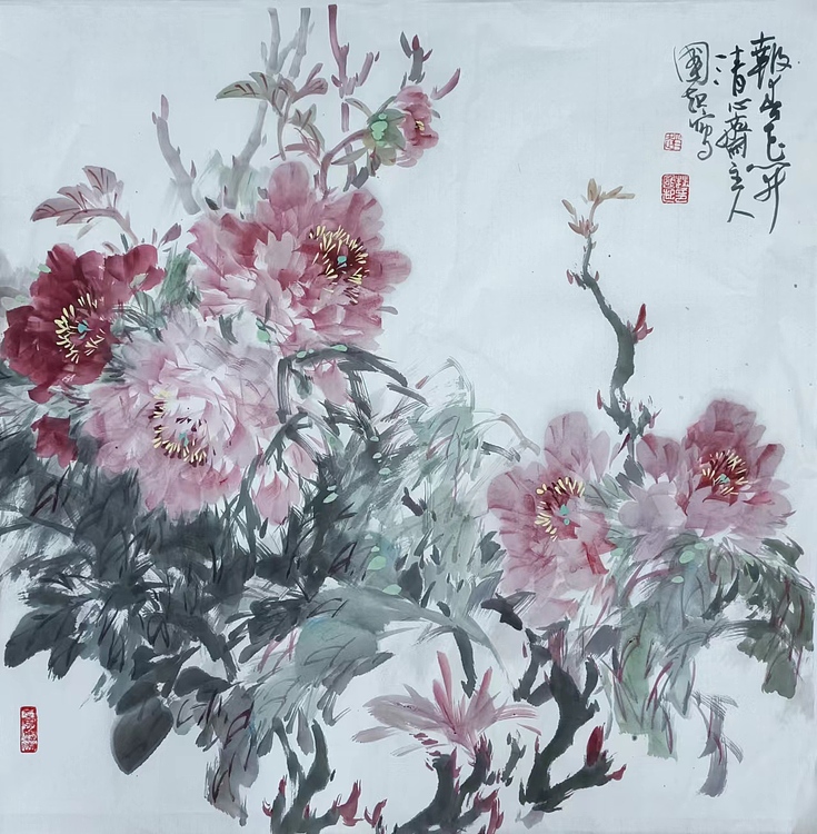 清心斋主 报春花开
