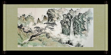 秦广宁 溪山幽居