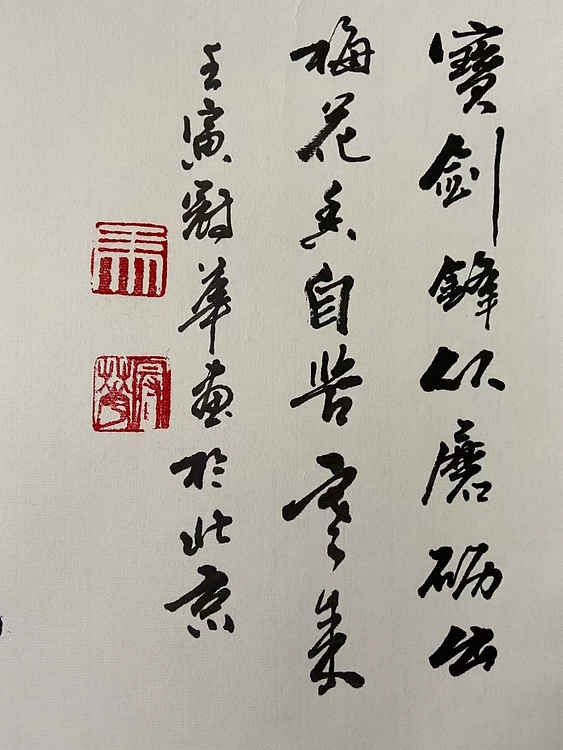 马效元 宝剑锋从磨砺出，梅花香自苦寒来