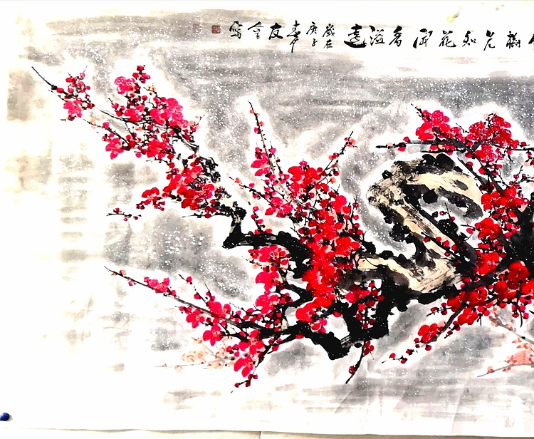 大尺幅&mdash;&mdash;山东省美协会员 闫友会 平生多傲骨