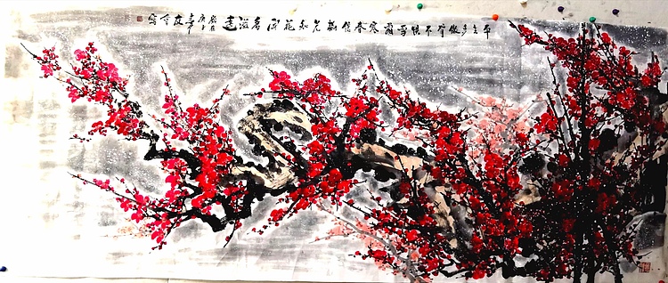大尺幅&mdash;&mdash;山东省美协会员 闫友会 平生多傲骨