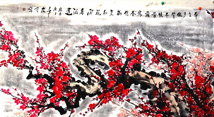 大尺幅&mdash;&mdash;山东省美协会员 闫友会 平生多傲骨