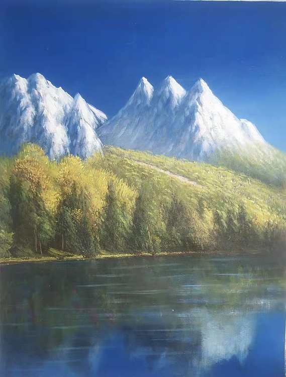 胡冰 纯手绘精品油画
