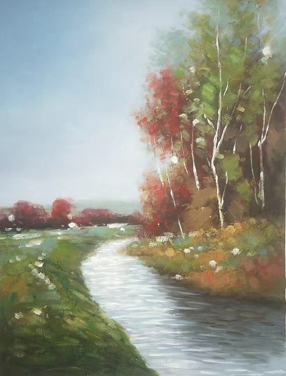 胡冰 纯手绘精品油画