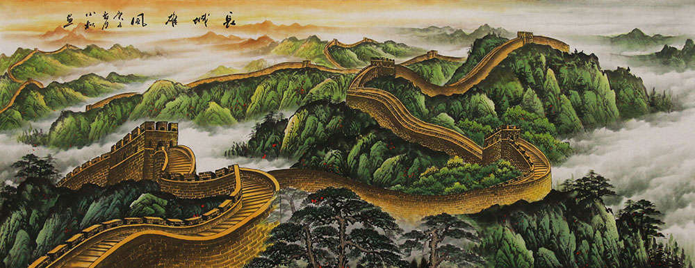 广西美术家协会会员,著名山水画家 蒋小松 国画雄风万里