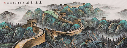广西美术家协会会员，著名山水画家 蒋小松 国画