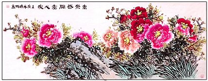 高晓林 （3289）国家一级美术师，江苏省美协会员《富贵花开富人家》