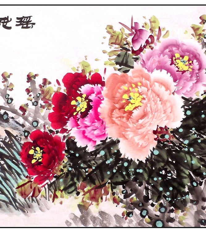 高晓林 （3291）国家一级美术师，江苏省美协会员《瑶池春风送仙香》