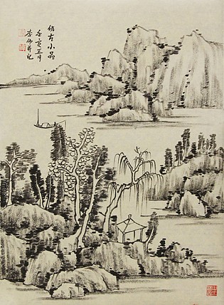 精品山水 青年书画家 李伟新品山水