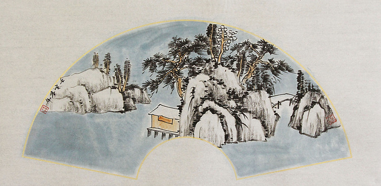 精品山水 青年书画家 李伟新品山水