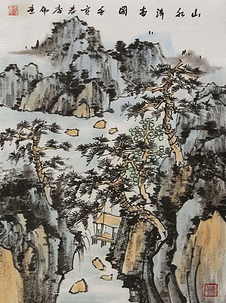 精品山水 青年书画家 李伟新品山水