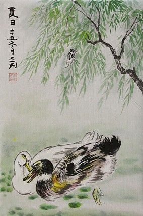职业画家 教师 李丕民 中国画作品