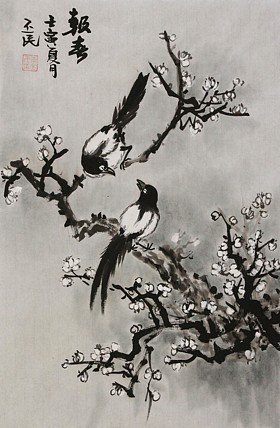 职业画家 教师 李丕民 中国画作品