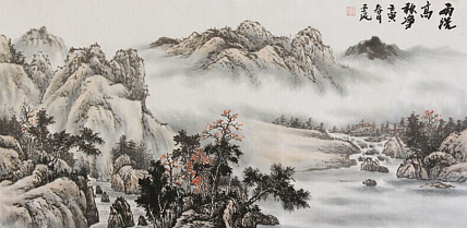 职业画家 教师 李丕民 中国画作品