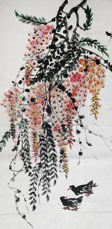 当代职业画家 花鸟 精品国画&mdash;&mdash;王平