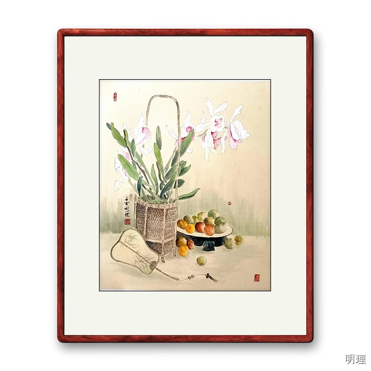 四川省美术家协会会员 川省工笔画学会会员 明理 工笔作品