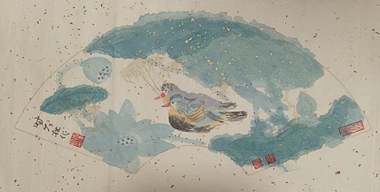 青年书画家 六盘山人 花鸟