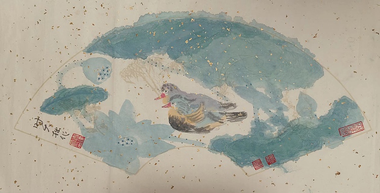 青年书画家 六盘山人 花鸟