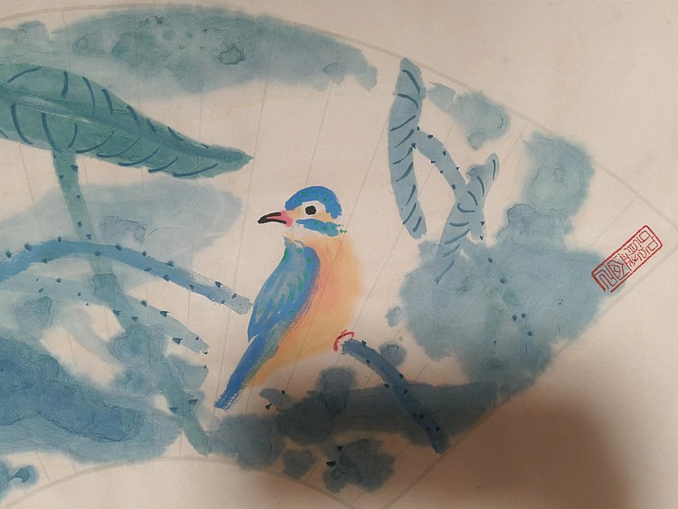 青年书画家 六盘山人 花鸟