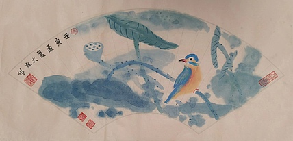 青年书画家 六盘山人 花鸟