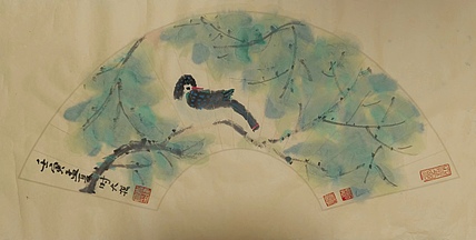 青年书画家 六盘山人 花鸟